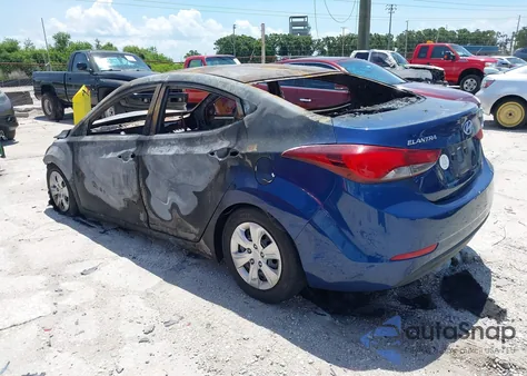 2016 Hyundai Elantra Se из США, поврежденный, VIN 5NPDH4AEXGH753186